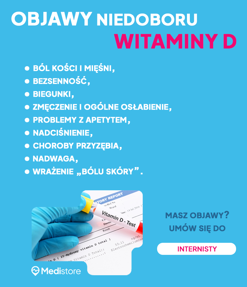 Objawy niedoboru witaminy d3 w organizmie.